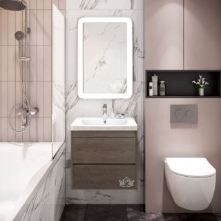 Зеркало с подсветкой Art&Max Latina 50x80см AM-Lat-500-800-DS-F